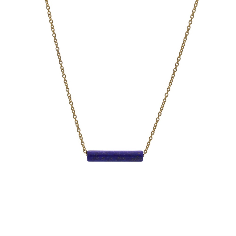 14k Gold-Filled Lapis Lazuli Necklace